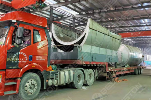 Waste Tyre Pyrolysis Machine Shipped to Ukraine